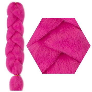 Włosy SYNTETYCZNE do warkoczyków KOLOROWE warkoczyki DOCZEPIANE WŁOSY pasma