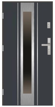Drzwi zewnętrzne wejściowe 72mm PSI9 ANTRACYT 90L