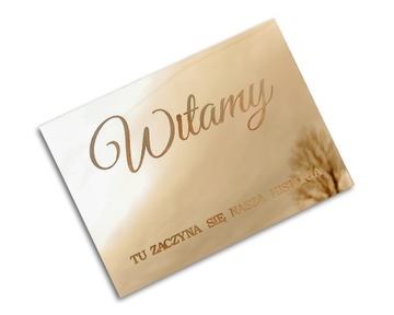 Ślub Wesele tablica powitalna gości TAB-2GZ ZŁOTA
