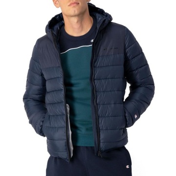 Kurtka Męska Champion 218073BS501 HOODED JACKET Granatowa M