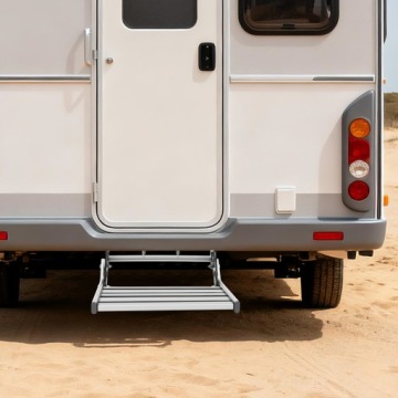 СКЛАДНАЯ РУЧНАЯ СТУПЕНЬКА ДЛЯ ФУРГОНОВ СО СВЕТОДИОДНОЙ ПОДСВЕТКОЙ 12V 150КГ НАГРУЗКА АЛЮМИНИЕВЫЙ СПЛАВ