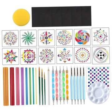 Набор инструментов для нанесения точек Mandala Rock, 42 ​​шт.