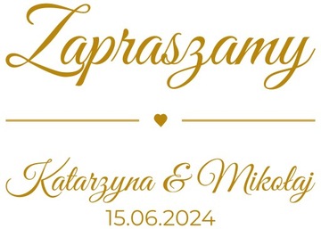 наклейка Приветствие Имена Дата 63х45см на доске