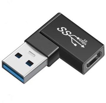 Adapter OTG USB męski na type-c żeński kolanko PD wysoka prędkość tr~0271