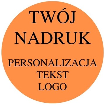 Naklejki Twój Nadruk Pomarańczowa FI 50mm 20 szt.