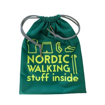 WOREK SPORTOWY NA BUTY I ODZIEŻ, NORDIC WALKING, EKOLOGICZNY, Fit Sok