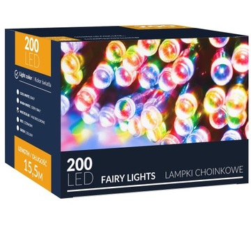 РОЖДЕСТВЕНСКИЕ ЕЛОЧНЫЕ ПОДСВЕТКИ 200 LED 16м OUT/OUT для елки MULTI CHRISTMAS