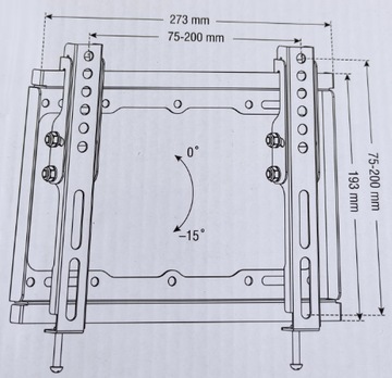 Кронштейн/Вешалка для ЖК-телевизора со светодиодной подсветкой 13–42 дюйма