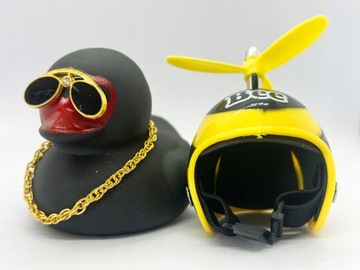 РЕЗИНОВАЯ УТОЧКА ДЛЯ АВТОМОБИЛЯ СО ШЛЕМНОЙ УТОЧКОЙ НА ДОСКЕ С ПРОПЕЛЛЕРОМ И СТЕКЛЯНАМИ