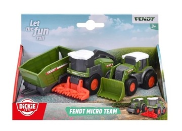 Dickie Toys Fendt Chopper Set zestaw 3 pojazdów rolniczych kombajn
