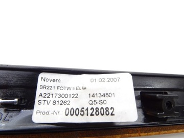 LIŠTA DŘEVO DVEŘE DEKORACE LEVÝ ZADNÍ MERCEDES S W221