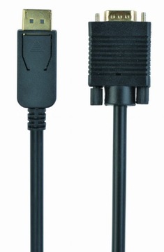 Kabel DisplayPort VGA 1.8m czarny