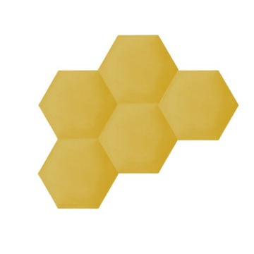 PANELE TAPICEROWANE ŚCIENNE PLASTER MIODU 26x30 HEKSAGON