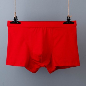 Bokserki męskie Spodnie bieliźniane o dobrej przepuszczalności powietrza, czerwony, 8XL