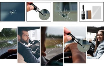 КОМПЛЕКТ ДЛЯ РЕМОНТА СТЕКЛА АВТОМОБИЛЯ, клеевая крошка
