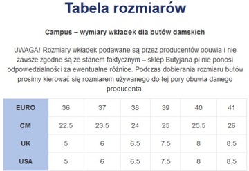 Damskie buty trekkingowe Campus CW0103322330 r.39