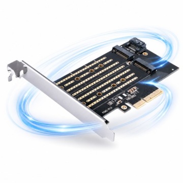 Плата расширения Orico PDM2 PCI-E 3.0 x4 для дисков M.2 NVMe и SATA