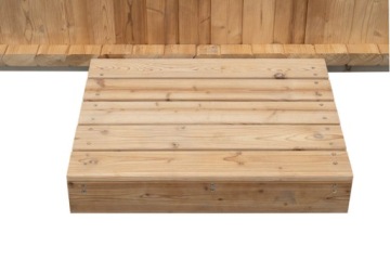 КВАДРАТНАЯ САДОВАЯ САУНА ТЕРМОДЕРЕВО 210X240X210CM