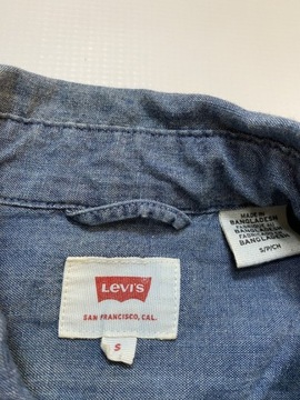 Levi's LEVI STRAUSS LEVIS oryginalna niebieska jeansowa KOSZULA / S