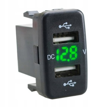 Samochodowy podwójny adapter gniazda USB