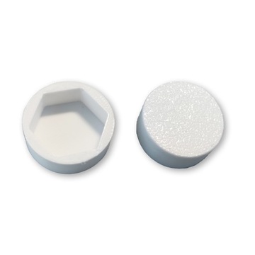 Maskownica zaślepka sruby śruby M10 17mm biały 2szt