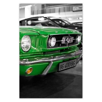 Plakaty 40x60 Zielony Ford Mustang