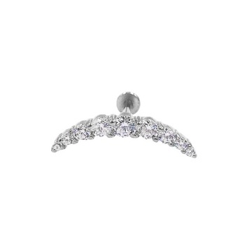 Piercing Labret con rosca interna de acero inoxidable, pendiente para