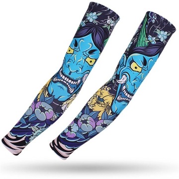 Long Tattoo Sleeves Seamless Armguard Sun Protection Cover 2PCS Men Women