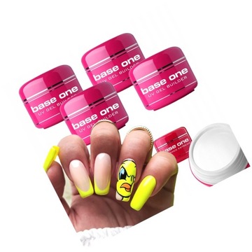 Zestaw 4+1 gratis żele 30g SILCARE gel do paznokci