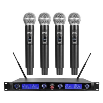 DNA WM4 VOCAL SET SYSTEM BEZPRZEWODOWY DORĘCZNY X 4