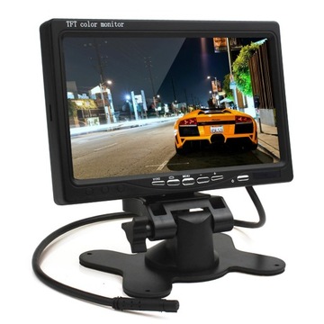 Monitor samochodowy NVOX HM716HD 7'' wolnostojący HD 12V AV