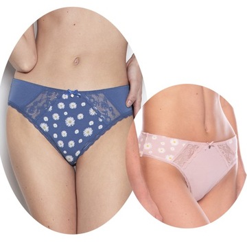 2x LAMA MAJTKI DAMSKIE BAWEŁNIANE FIGI BIKINI ROZ. 2XL