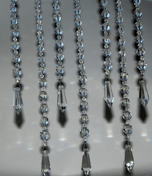 ПОДВЕСКИ ДЛЯ ШТОР-БУСЫ ГИРЛАНД 32СМ - 9 шт.