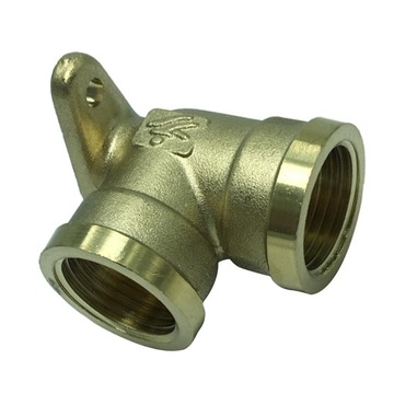 Adapter żeński podwójny kolankowy 90°, męski/żeński, wodny