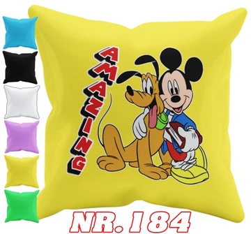 POSZEWKA NA PODUSZKĘ JAŚKA DO PRZEDSZKOLA MYSZKA MICKEY + IMIĘ GRATIS