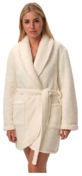 HENDERSON SZLAFROK DAMSKI KREMOWY MATERIAŁ 