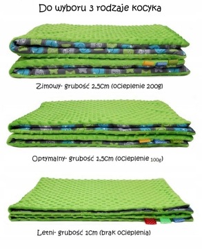 ОДЕЯЛО ДЛЯ КОЛЯСКИ MINKY/ХЛОПОК, МНОГИЕ УЗОРЫ