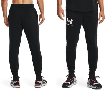 Under Armour Rival Terry Joggers 1361642-001 M Czarne