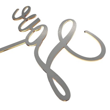 Фигурка-топпер для свадебного торта LOVE, украшение в разных цветах