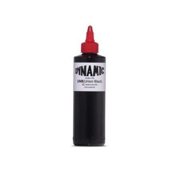 DYNAMIC UNION BLACK | 240 ml | Farba do tatuowania | Czarna | Do nauki