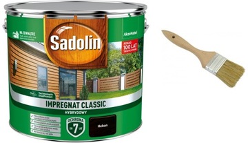 SADOLIN CLASSIC- impregnat, heban, 9l + PĘDZEL
