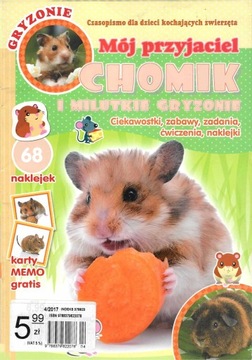 książka, książeczka dla dzieci, mój przyjaciel Chomik o press
