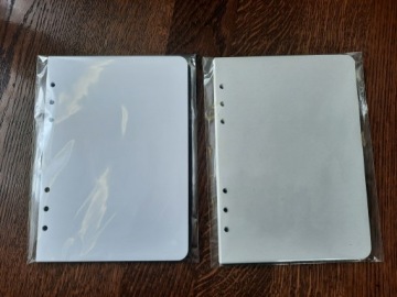 БЕЛАЯ экологическая вставка RECYCLING для блокнота-планировщика, 6 отверстий. А5 50 листов