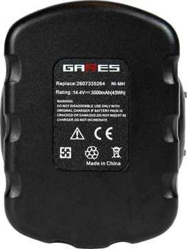 АККУМУЛЯТОР АККУМУЛЯТОР ДЛЯ BOSCH GSR PSR 14,4В 3Ач