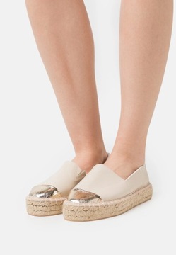 Espadryle wsuwane damskie Even&Odd beżowe 37