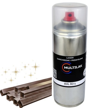 Lakier farba w sprayu do aluminium RAL 8011 Połysk