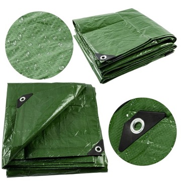 Брезент 120г Зеленый Толстый 3х4 МОРОЗОСТОЙКИЙ Водонепроницаемый УФ+++