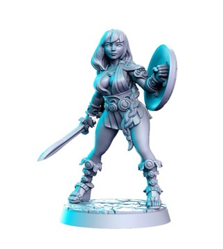Figurki RNE Artemisa wojowniczka RPG