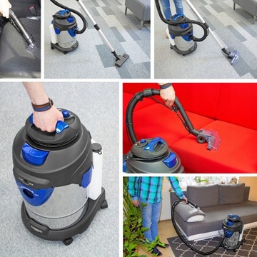 МОЮЩИЙ ПЫЛЕСОС ДЛЯ ЧИСТКИ КОВРОВ ОБИВКИ НЕРЖАВЕЮЩАЯ СТАЛЬ