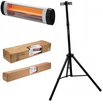 YATO КВАРЦЕВАЯ ИНФРАКРАСНАЯ ТЕРРАСА ИЗЛУЧАЮЩАЯ 2000ВТ + ШТАТИВ YT-99530